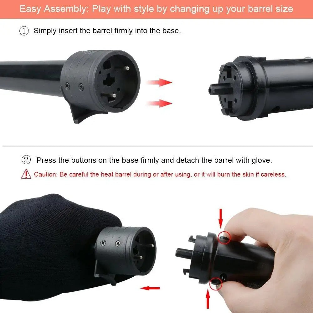 5-in-1 Multifunktionaler Lockenstab – Professionelles Styling für Perfekte Locken und Wellen