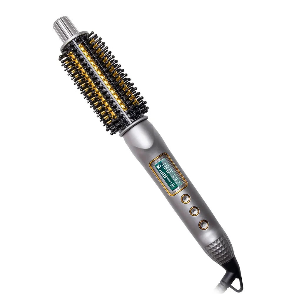 Beheizte Lockenbürste – Keramische Rundbürste mit Ionentechnologie für Volumen und Styling ohne Frizz