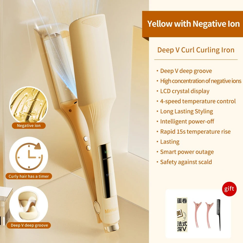 32mm Wellen-Lockenstab – Tiefe Wellen und große Locken für professionelles Styling