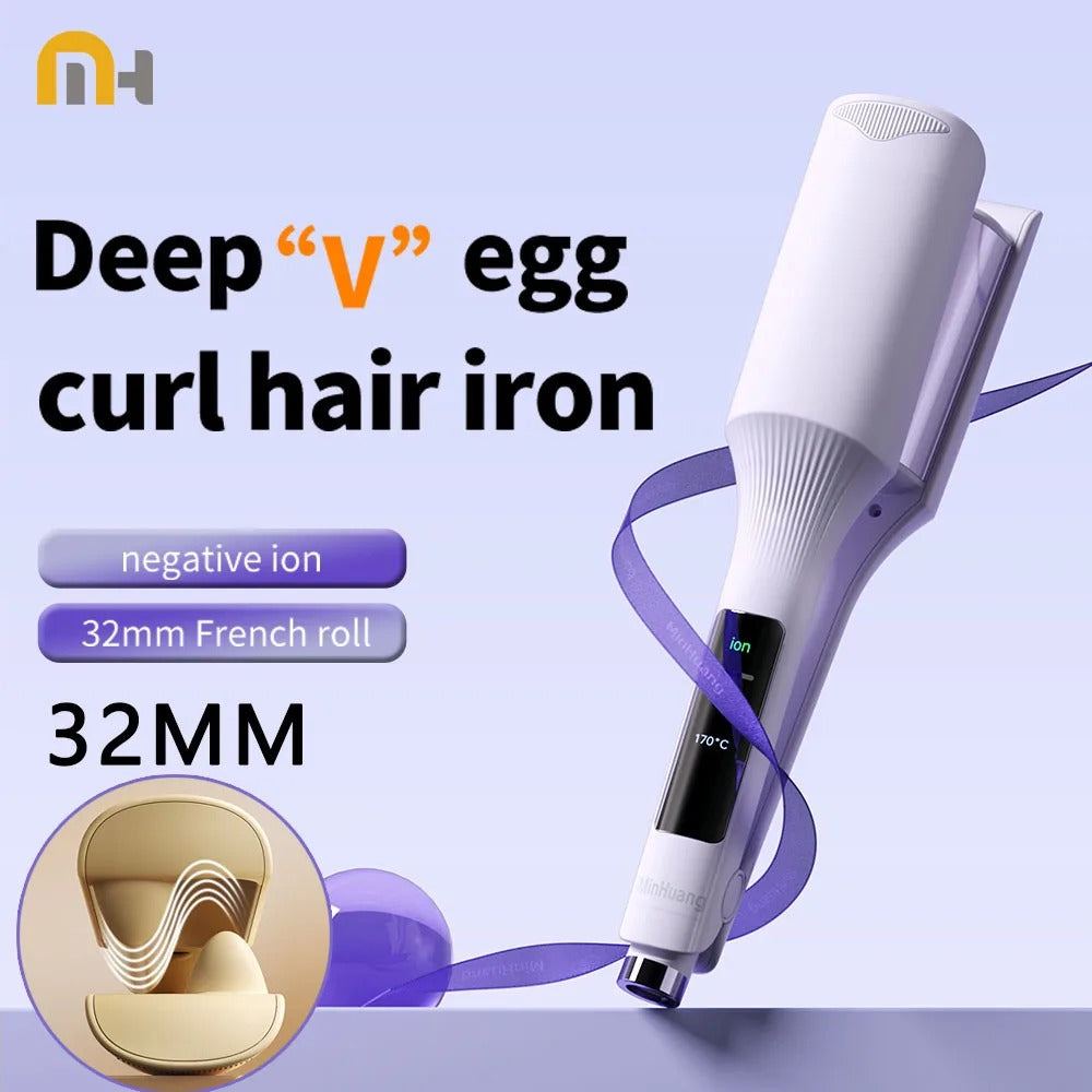 32mm Wellen-Lockenstab – Tiefe Wellen und große Locken für professionelles Styling